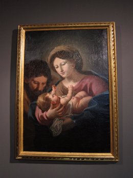 Virgen con el Niño y San José, obra de Goya que puede verse en esta muestra