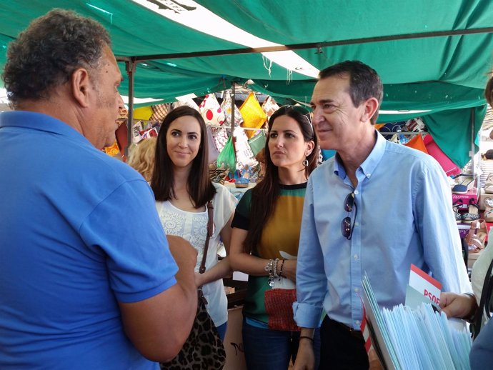 El candidato del PSOE a la Alcaldía de Almería, Juan Carlos Pérez Navas