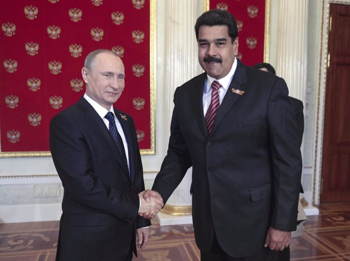 El presidente de Venezuela, Nicolás Maduro, y el de Rusia, Vladimir Putin