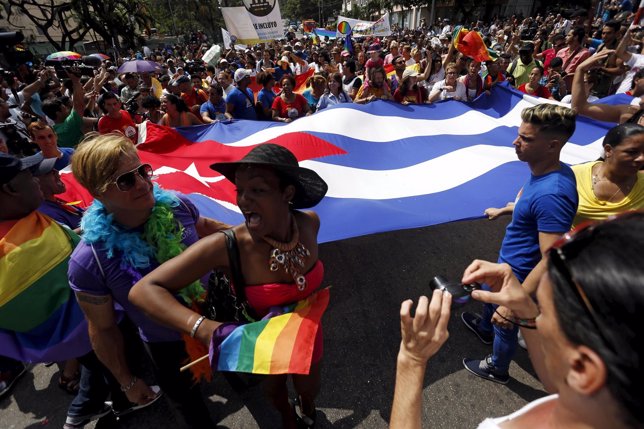 Marcha de homosexuales en La Habana