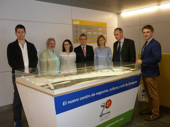 Visita de la delegación polaca al Recinto Expo.  