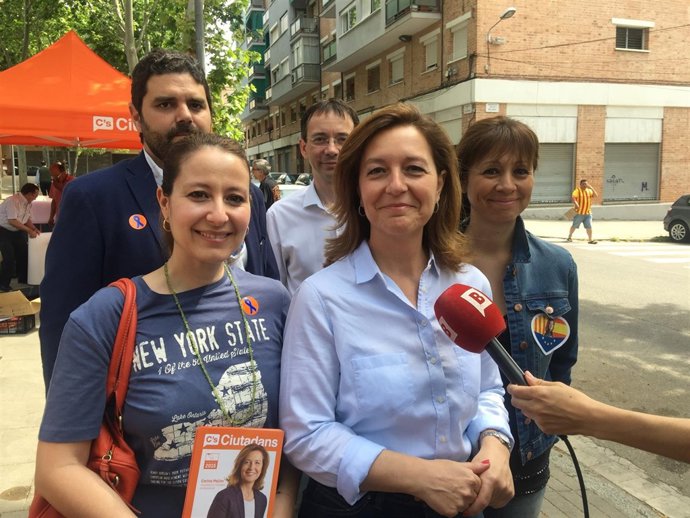 La candidata de C's a la alcaldía de Barcelona, Carina Mejías
