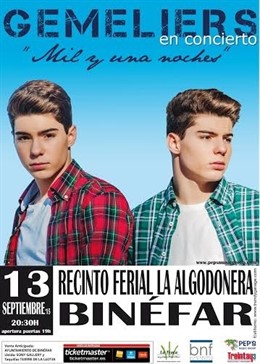 Los Suaves y Gemeliers actuarán en las fiestas mayores de Binéfar