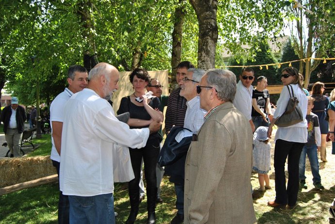 Gaspar Llamzares en Llanera.