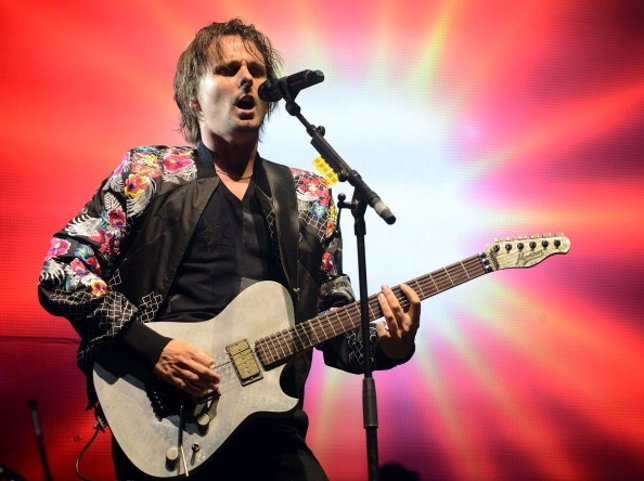 Matt Bellamy de Muse en un concierto del Coachella Valley Music en 2014