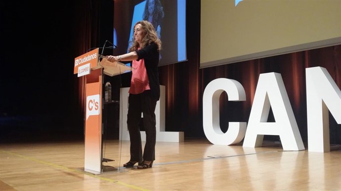 Carolina Punset en el mitin de Ciudadanos