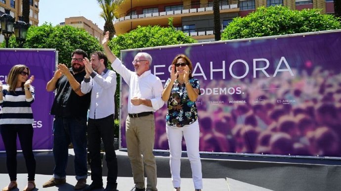 Mitin de Podemos en Alzira