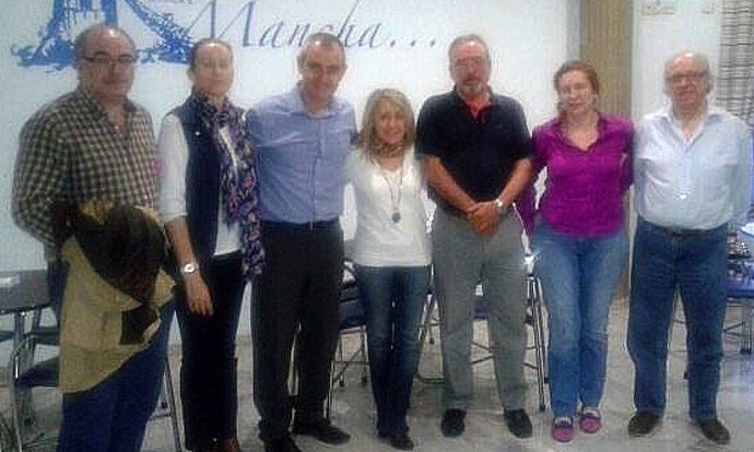Imagen del encuentro entre los candidatos autonómicos de UPyD en Murcia y C-LM
