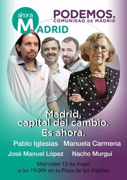 Pablo Iglesias y Manuela Carmena