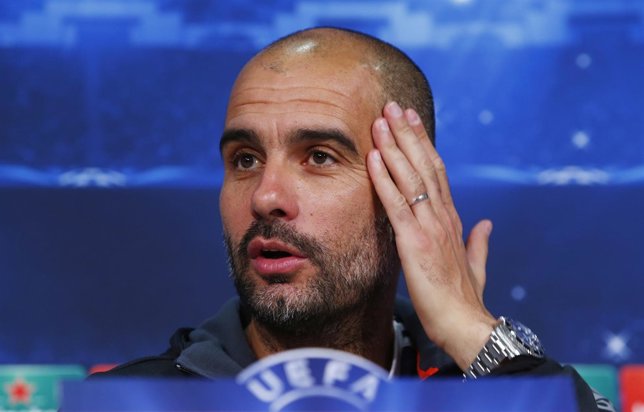 Pep Guardiola en rueda de prensa