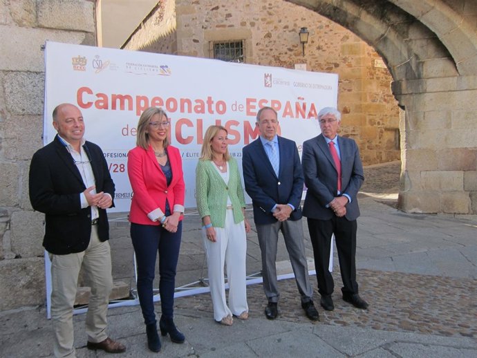 Presentación del Campeonato de España de Ciclismo que será en Cáceres