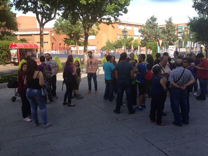 Concentración a favor de los agredidos