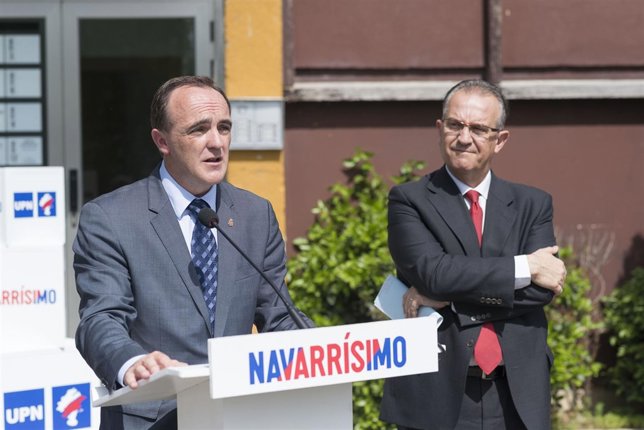 Javier Esparza y Enrique Maya, candidatos de UPN.