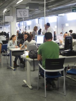 Presentación de declaraciones en Valencia en la campaña de la renta 