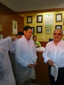 Moreno, antes de visita a la cooperativa agrícola Casur