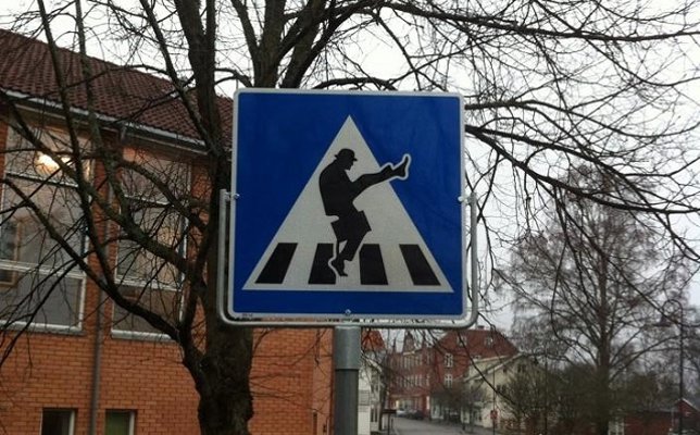 Señal de los Monty Python en Noruega