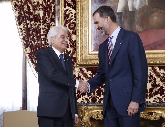 Encuentro del Rey con el Presidente de Italia, Sergio Mattarella