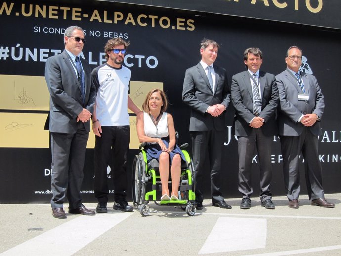 Fernando Alonso en el acto 'Únete al Pacto'