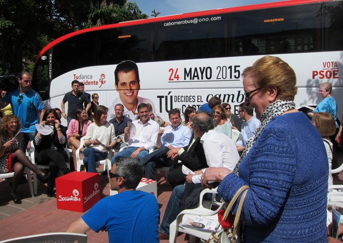 Pedro Sánchez en Miranda de Ebro (Burgos)
