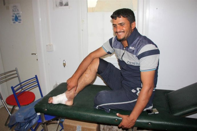 El soldado iraquí Adnan Hatem Muzel