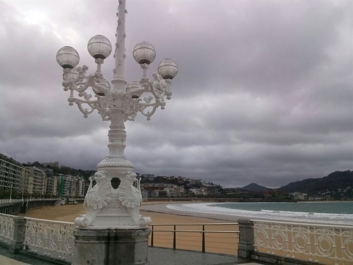 San Sebastián nuboso