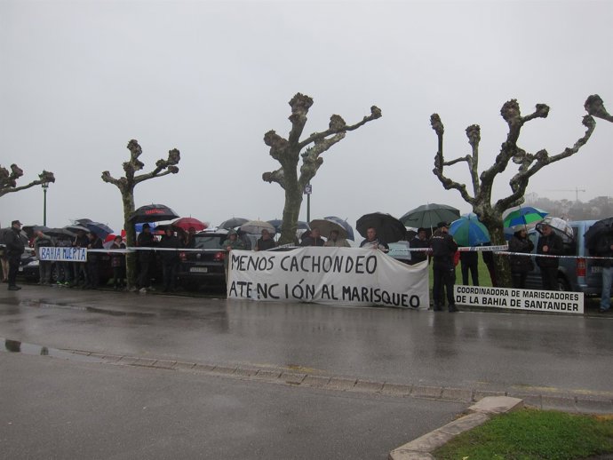 Protesta de los mariscadores