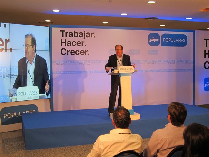 Herrera en el mtin de Ponferrada