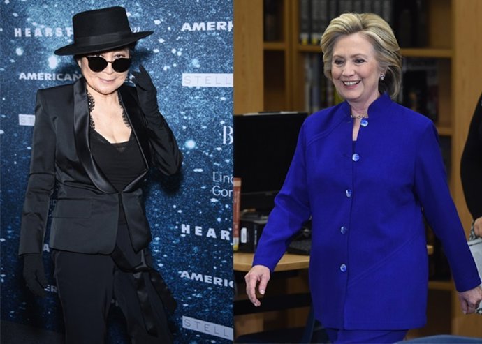 YOKO ONO HILLARY CLINTON FALSO AMOR 