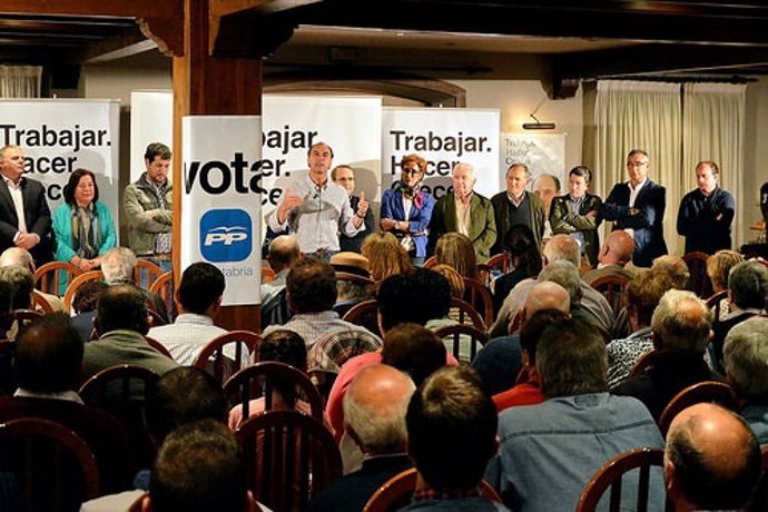 Diego en el acto en Cabezón de la Sal