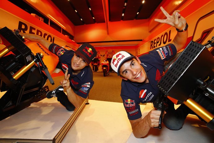 Dani Pedrosa y Marc Márquez 