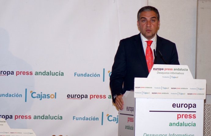 Elías Bendodo, en los Desayunos de Europa Press Andalucía