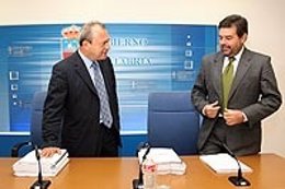 Imagen de archivo de los exconsejeros Agudo y Marcano en el Gobierno