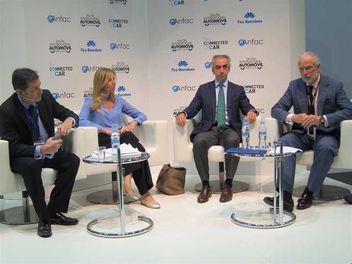 V.Audera (Industria), G.Yanguas (Medio Ambiente), M.Ferre (Hacienda) y J.L.López