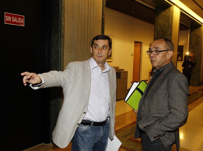 José Luis Centella y Joan Coscubiela