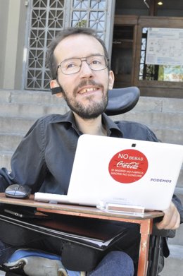 Pablo Echenique, candidato de Podemos a la Presidencia de Aragón.