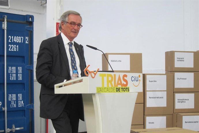 El alcalde de Barcelona y candidato de CiU a la reelección, Xavier Trias