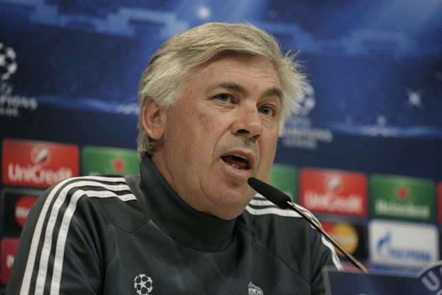 Carlo Ancelotti, en rueda de prensa
