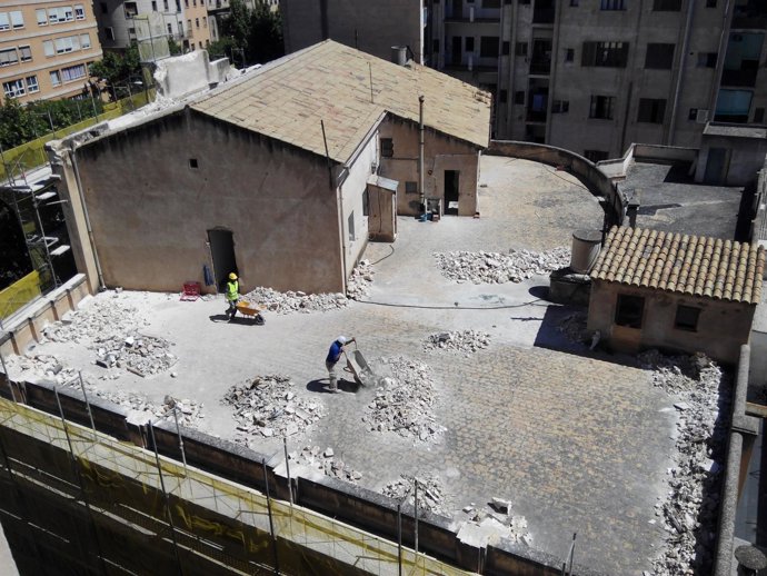 Imagen de las obras en Can Bibiloni