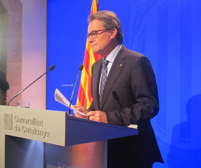 El presidente de la Generalitat, Artur Mas