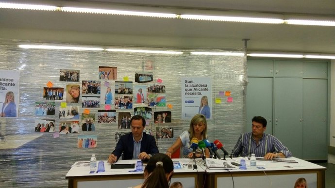 Castillo, Sánchez Zaplana y Barcala en el encuentro de este martes