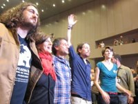 Pablo Iglesias a Feijóo: "La marea va a ser el principio del fin del PP"