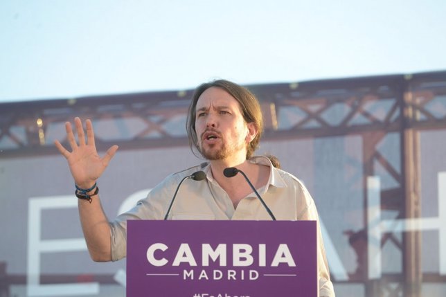 Pablo Iglesias en un mitin 