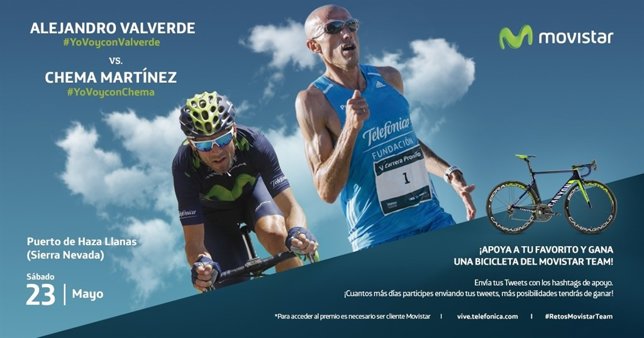 Reto Movistar entre Valverde y Chema Martínez