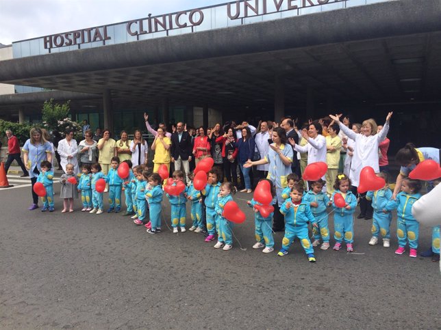 Niños hospitalizados en Santiago