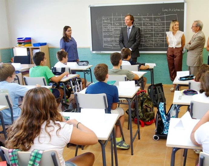Aula de un colegio de Boadilla