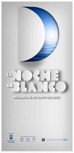 Cartel de la noche en blanco 2015, Málaga. 