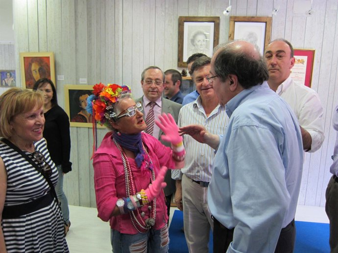 Juan Vicente Herrera, en su visita electoral a Cuéllar