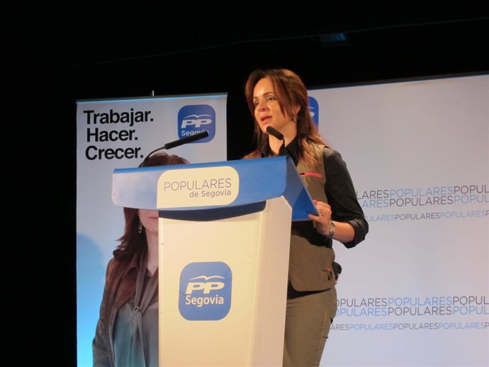 La cabeza de lista autonómica del PP por Segovia, Silvia Clemente