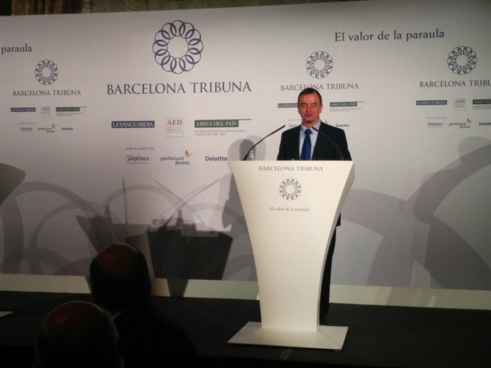 El alcaldable de ERC en Barcelona Alfred Bosch en Barcelona Tribuna