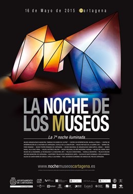 Cartel de la Noche de los Museos en Cartagena